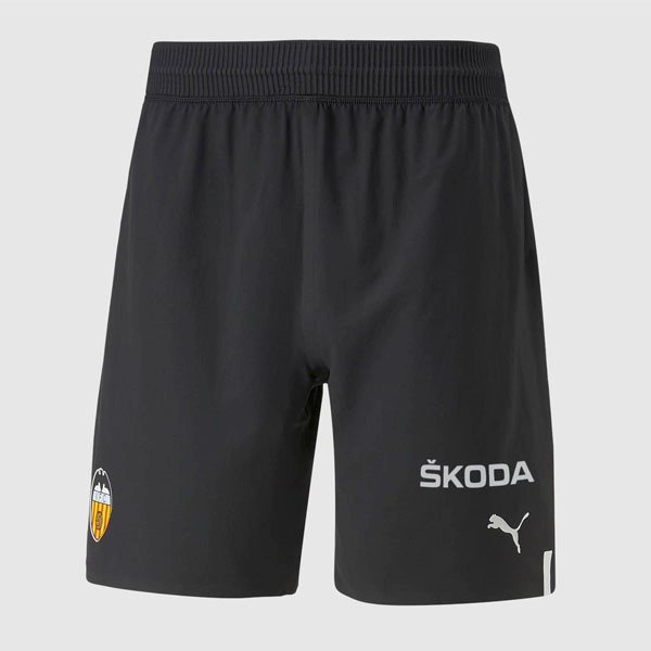 Pantalones Valencia Replica Primera Ropa 2022/23 Negro